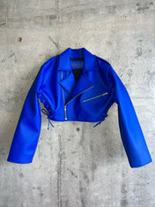 KURTKA ZE SZTUCZNEJ SKÓRY.