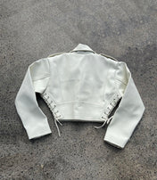 KURTKA ZE SZTUCZNEJ SKÓRY.