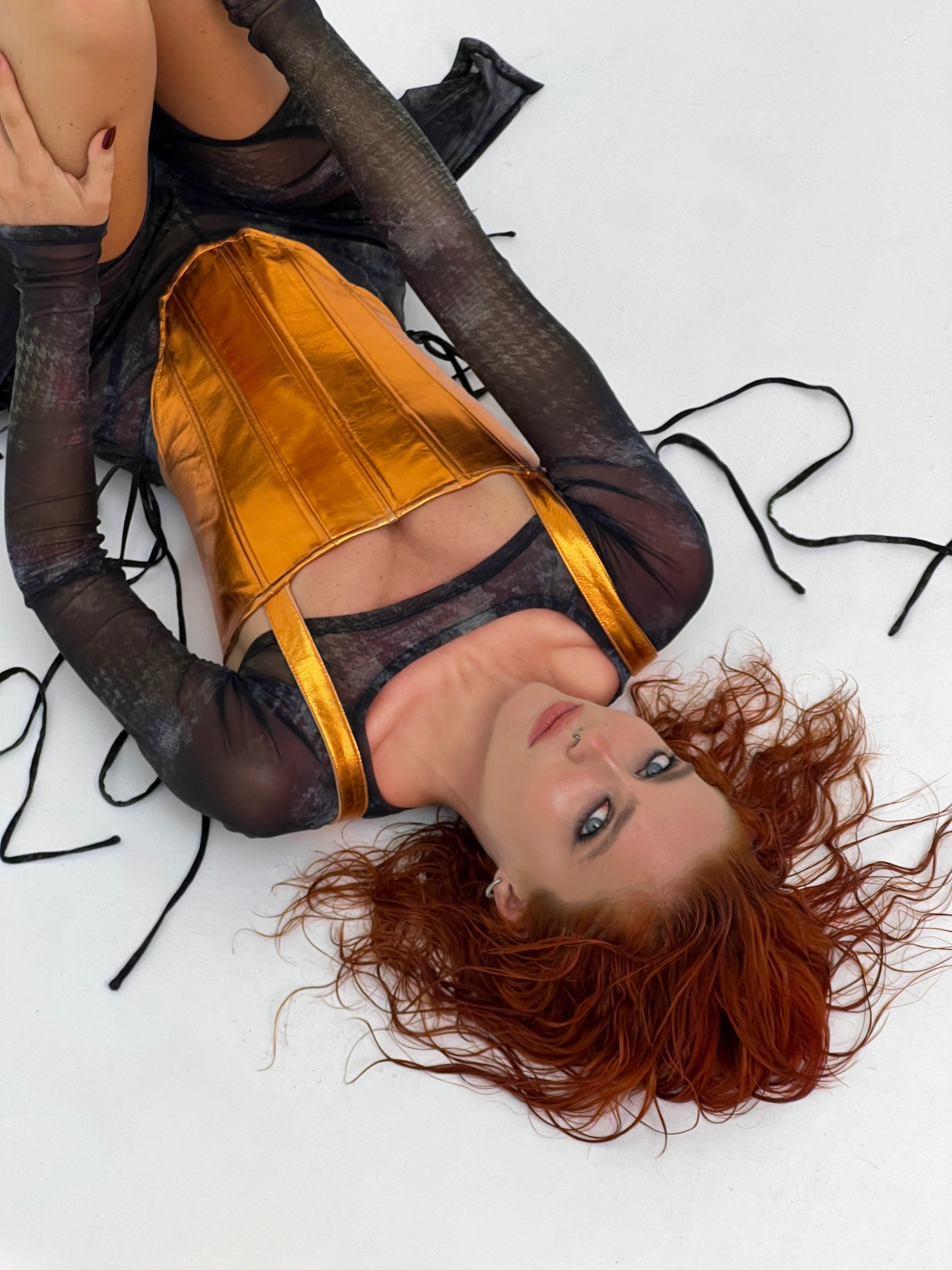 Bold and High-Quality Corset Leather Fashion