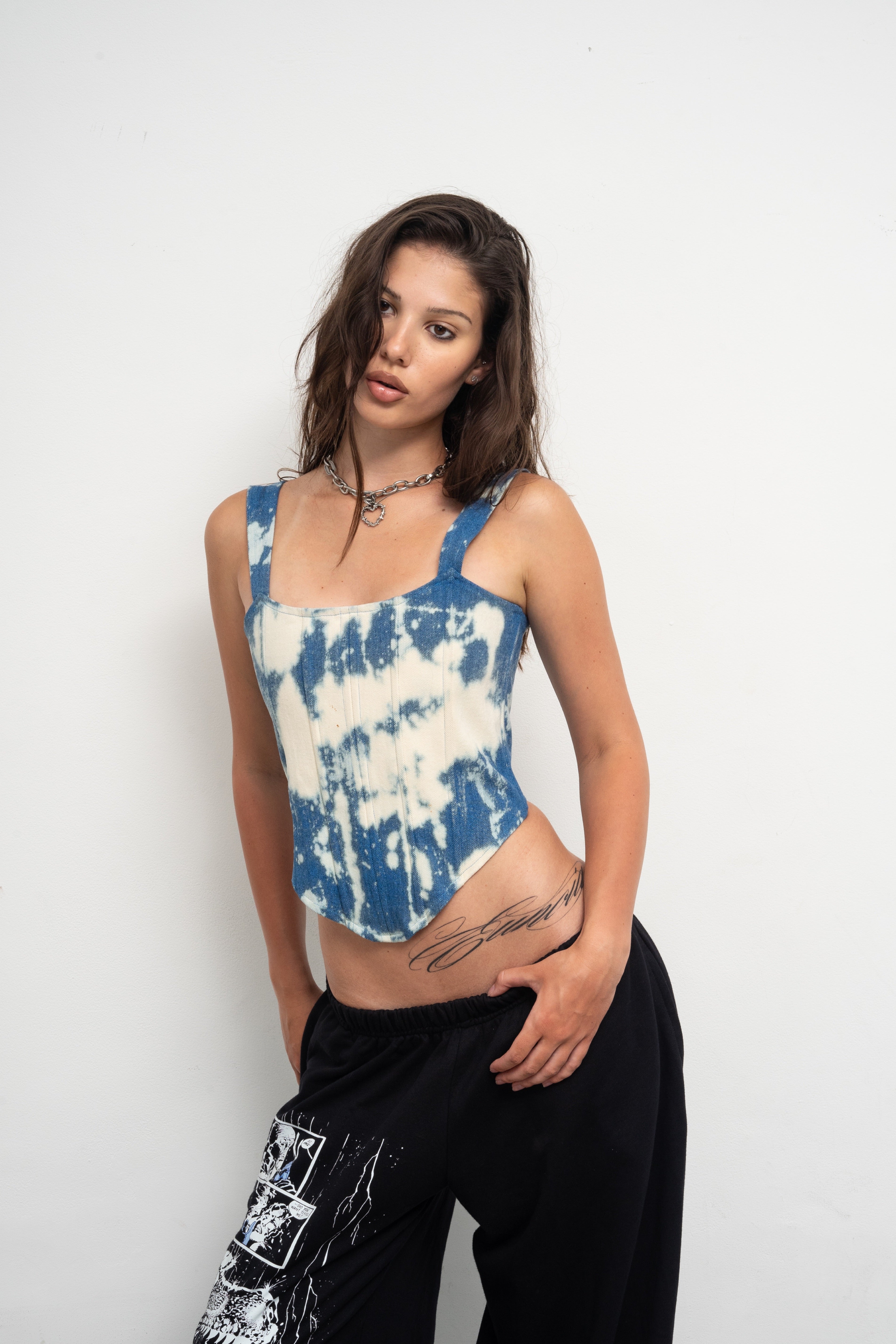 CUSTOM DENIM CORSET.