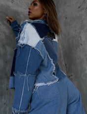 BLAUES DENIM-SET. 