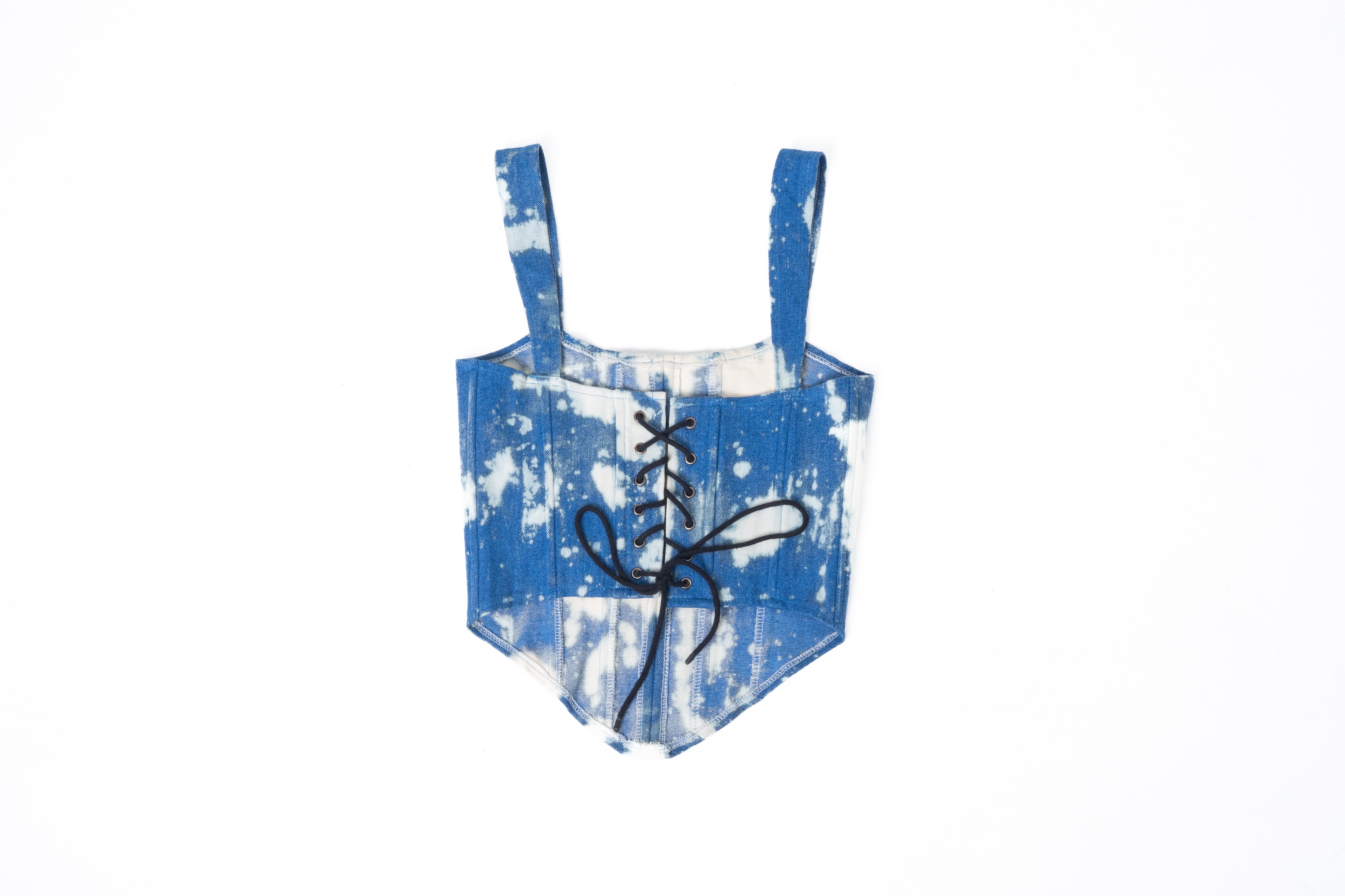 CUSTOM DENIM CORSET.