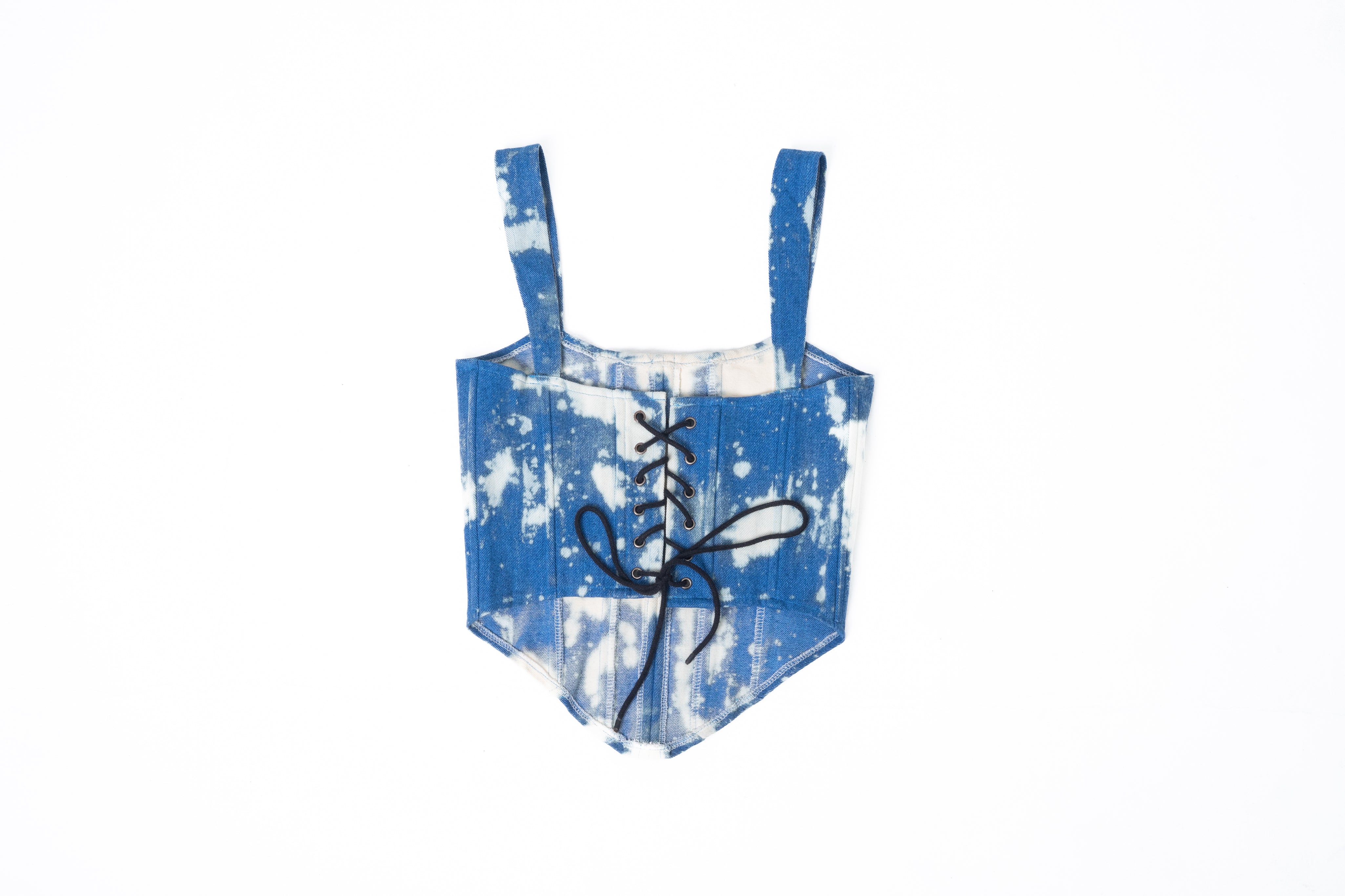 CUSTOM DENIM CORSET.