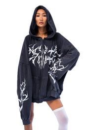 ZIP HOODIE FIRE.