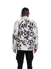 Custom faux leather jacket