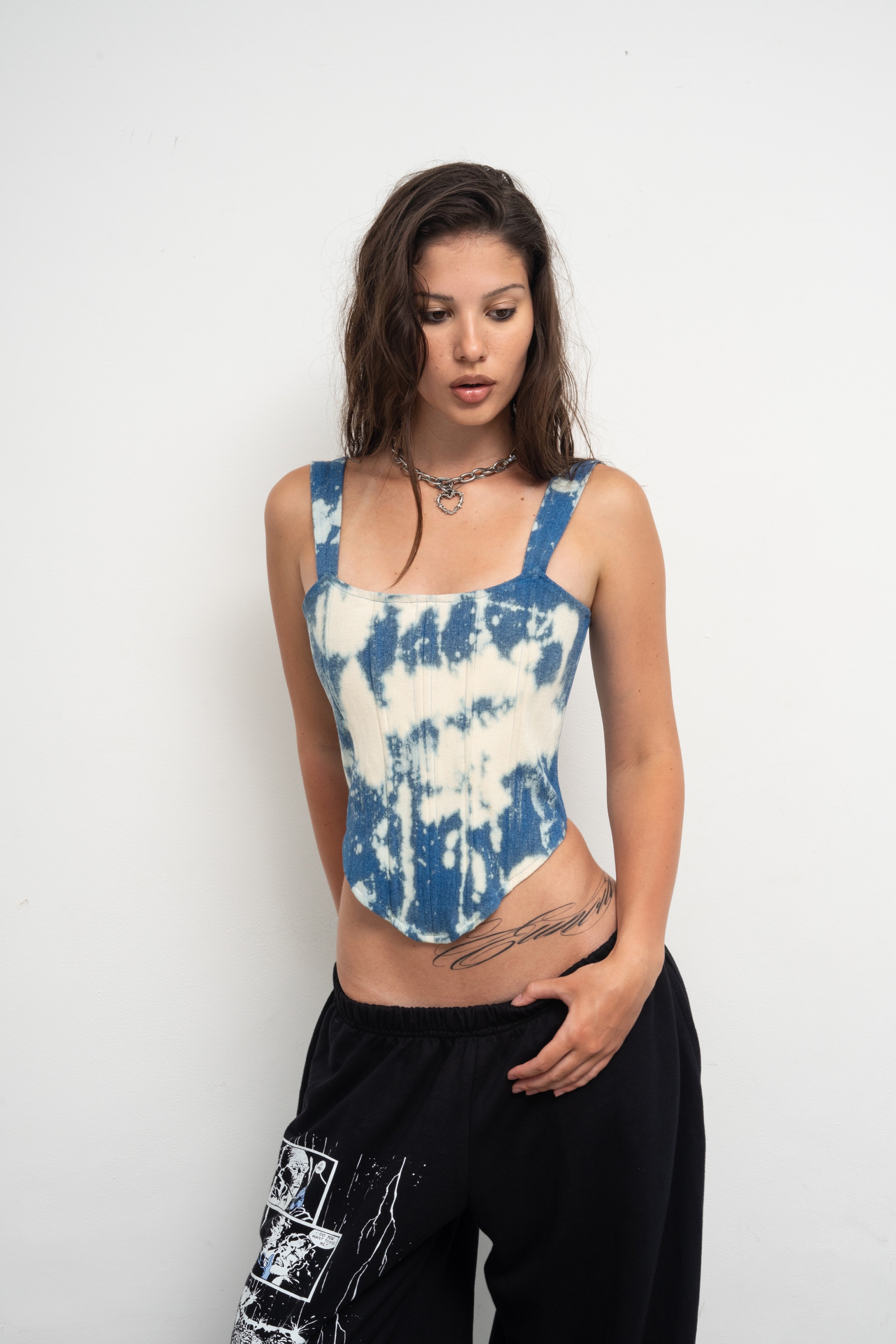 CUSTOM DENIM CORSET.