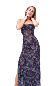 DRESS TRANSPARENT BUTTERFLY
