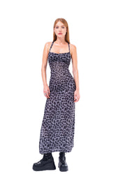 DRESS TRANSPARENT LEOPARD