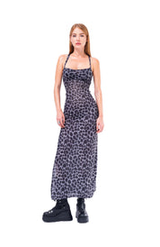 DRESS TRANSPARENT LEOPARD