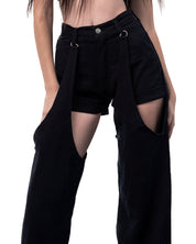 DENIM SHORT PANTS.