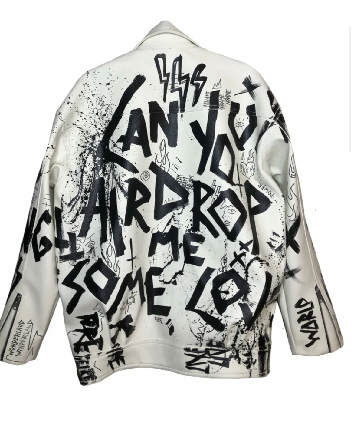 Custom faux leather jacket