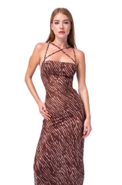 DRESS TRANSPARENT ZEBRA