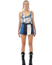 Shorts Skirt Patchwork.