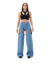 DENIM SHORT PANTS.