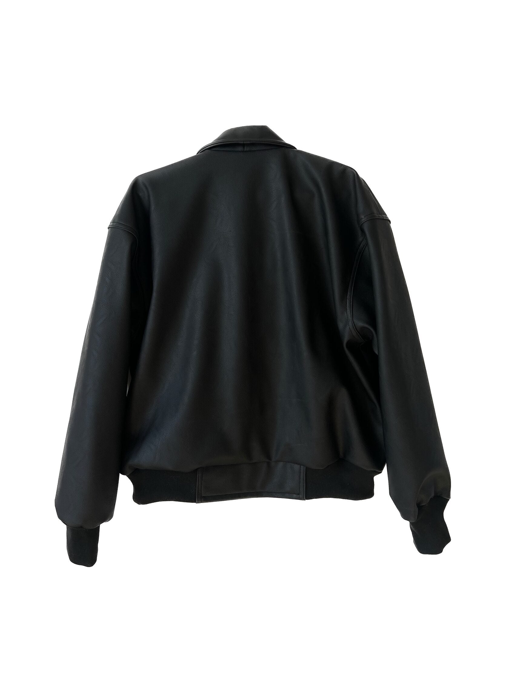 VESTE BOMBER NOIRE.