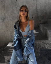 BLAUES DENIM-SET. 